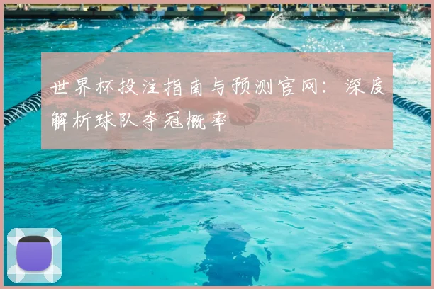 世界杯投注指南与预测官网：深度解析球队夺冠概率